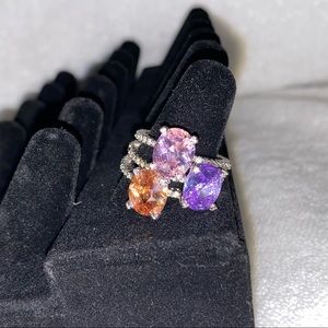 Costume Jewelry Rhinestone Ring Bundle!
